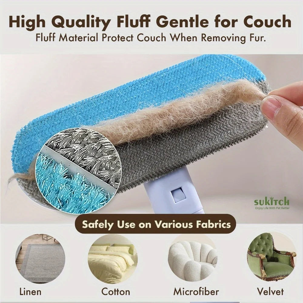 Pet Hair Grooming Tool Dog and Cat Hair Remover Couch Carpet Furniture Multifunctional Pet Hair Removal Broom Reusable Washable