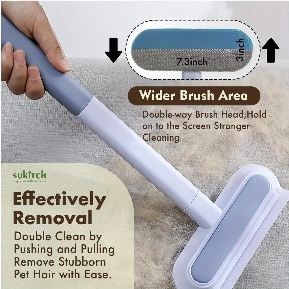 Pet Hair Grooming Tool Dog and Cat Hair Remover Couch Carpet Furniture Multifunctional Pet Hair Removal Broom Reusable Washable