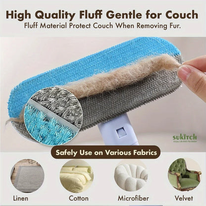 Pet Hair Grooming Tool Dog and Cat Hair Remover Couch Carpet Furniture Multifunctional Pet Hair Removal Broom Reusable Washable